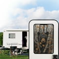 thumbnail image 2 of FUIALDOLG RV Door Window Shade Cover, Sun Blackout Fabric for UV Rays Protection for Camper Privacy Entrance Forest Black Bear Pattern (17.3x26 inch), 2 of 7