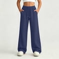 thumbnail image 2 of Asxite Toddler Casual Loose Sweatpants Winter Pants Solid Elastic Waist Side Pockets 5-14 Y, 2 of 7