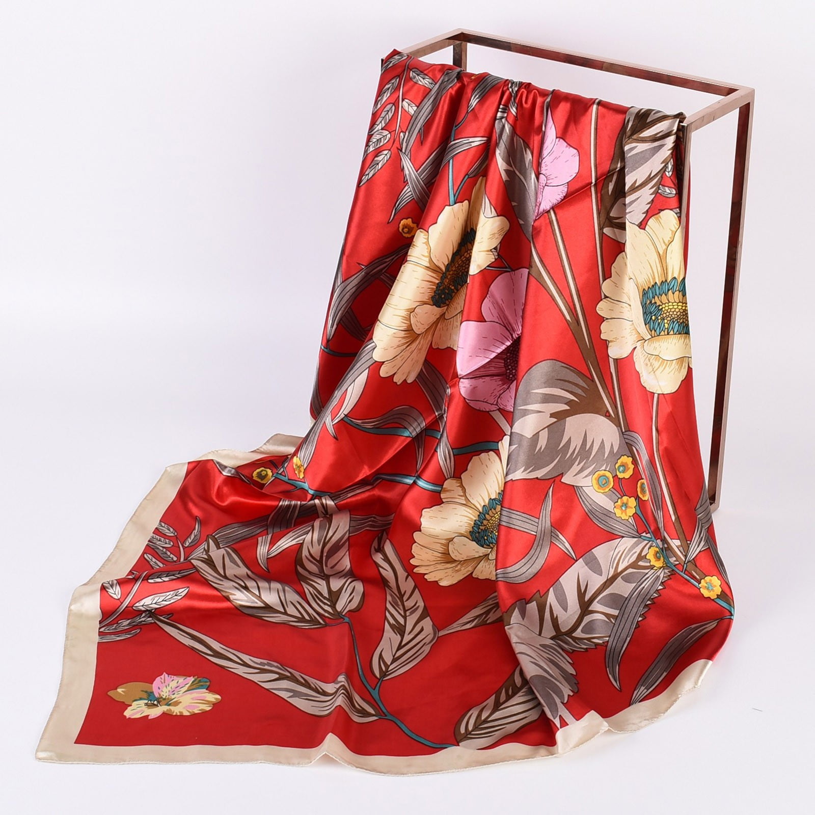 Square Silk Feeling Neckerchief Womens Large Tropical Fruit Square Scarf Shawl Lightweight Fashion Bandanas for Women Evening Dresses Square Silk Feeling Neckerchief Womens Large Tropical Fruit Square Scarf Shawl Lightweight Fashion Bandanas for Women Evening Dresses