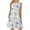 Light Blue, variant on IROINNID Fit&Flare Dress For Women Sleeveless Round Neckline Letter Casual Pocket Long Maxi Dress Strapless Print Dress