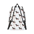 thumbnail image 3 of Xecao Dachshund On A Skateboard for Canvas College Laptop Backpack, Durable Rucksack Travel Notebook Bag School Backpack Book Bag for Men Women, 3 of 8