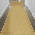 thumbnail image 3 of Ottomanson Solid Hallway Runner Rug 2'7" x 9'10" - Non Slip Low Pile Carpet, Beige, 3 of 15