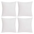 thumbnail image 1 of Deconovo Fundas de cojines decorativas - Juego of 4 Soft Linen Cushion Covers, Machine Washable Pillowcases for Sofa, White, 18x18 Inch, 1 of 8