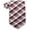 Burgundy/Gray, variant on Scott Allan Collection Orange and Gray Tie for Men | Standard Size 3.3" Adult Necktie Orange Plaid | Corbatas Para Hombre