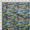 thumbnail image 3 of oneOone Cotton Poplin Blue Fabric Chevron Ikat Sewing Craft Projects Fabric Prints By Yard 56 Inch Wide, 3 of 4