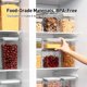 thumbnail image 4 of Juego de recipientes para almacenamiento de alimentos EQI Pop, 6 unidades, 0,6/1,3/1,9 cuartos de galón, 4 of 6