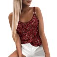 thumbnail image 1 of Pompotops Mode Femmes Décontracté Imprimé Bretelles Col Rond Slim Sans Manches Sexy Camis Léopard, 1 of 4