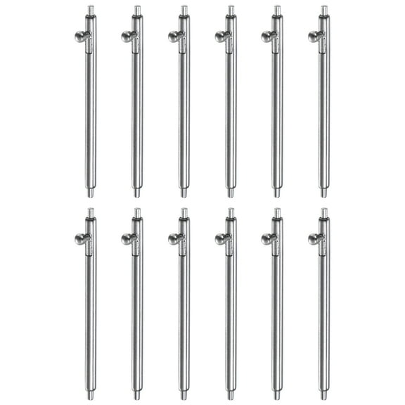 12pcs 22mm Quick Release Spring Bar 1.5mm Diameter Stainless Steel Watch Pins