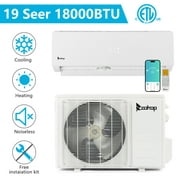 Zimtown 19 Seer 18000BTU Wifi Enabled Mini Split Air Conditioner Ductless Inverter System,230V Energy Efficient Unit With Heat Pump