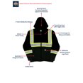 thumbnail image 3 of Buffalo Outdoors Workwear Black Safety Hooded Sweatshirt, 3 of 3