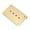 Gold, variant on Rupoun 4-String Fixed Guitar Bridge Zinc Alloy Replacement Parts for Cigar Box Bass Ukulele with Screws, Black
