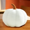 thumbnail image 3 of Halloween Pumpkin Pillow, Fluffy Plush Pumpkin Stuffed Pillow, 3D Pumpkin Shaped Pillows for Halloween Bedroom Sofa Couch (11 inch), 3 of 10