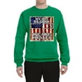 thumbnail image 3 of By His Blood We Are Healed Inspirational/Christian Unisex Crewneck Graphic Sweatshirt, Kelly, 3X-Large, 3 of 5