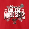 thumbnail image 4 of Men's Red Texas Tech Red Raiders 2025 NCAA Softball Women's College World Series Cut Off T-Shirt, 4 of 4