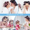 thumbnail image 2 of Graflsoa 10-Pack 40mm Blue Hair Curlers Set for All Hair Types, ABS Material, Easy-to-Use Styling Tools with Multiple Size Options (3# Model), 2 of 6