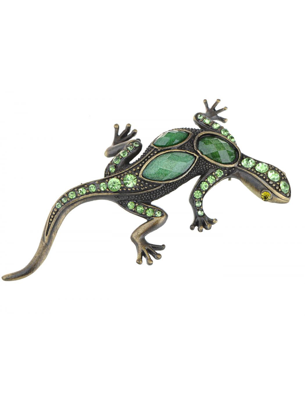 NEW OLD STOCK PEWTER "LONG LIZARD  BROOCH/PIN 