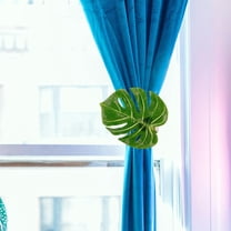 Masteelf Simulated Monstera Leaf Curtain Tieback Holder Set for Nursery and Home Decor