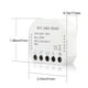thumbnail image 4 of Módulo de interruptor Interruptor de relé inteligente WiFi Luz para el hogar Módulo de control remoto inalámbrico de 2 vías y 1 banda, 3 piezas Inevent EL001879-03B, 4 of 7