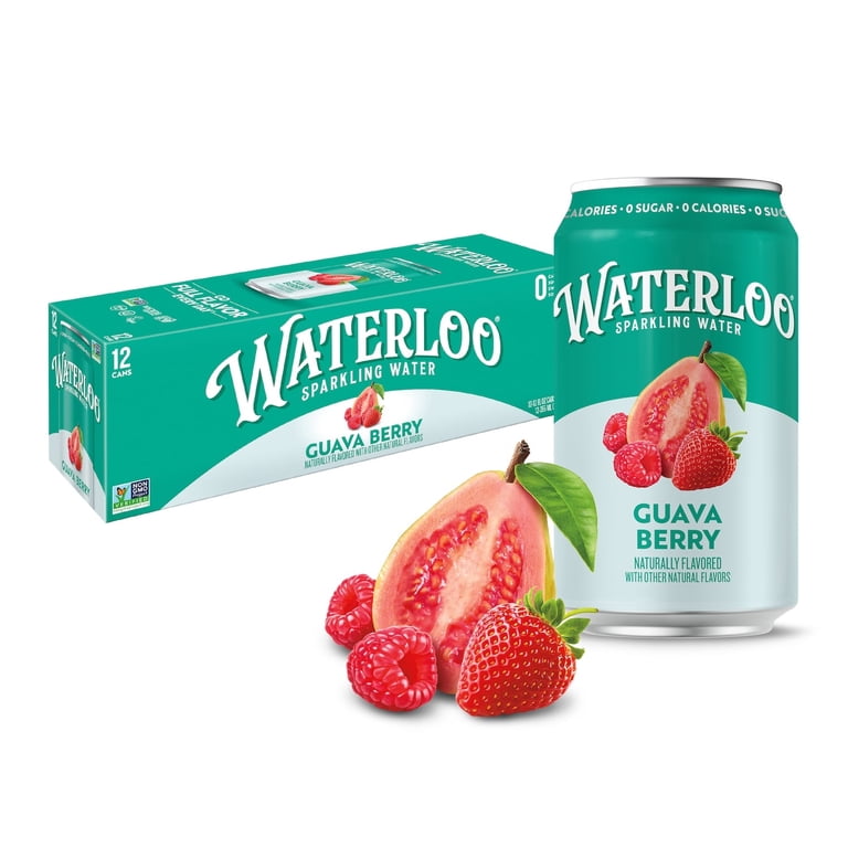 Waterloo Guava Berry Sparkling Water, 12 fl oz, 12 Pack photo 2
