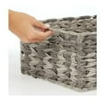 thumbnail image 5 of mDesign Woven Plastic Kitchen Pantry Storage Bin Basket - 6 Pack - Gray Ombre, 5 of 10