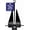 Black, variant on Greenfield Fluke Anchor, American-Made, For Boats up to 25ft, Black Coated with Slip-Ring