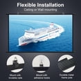 thumbnail image 2 of 100 Inch Portable Projector Screen with Black Borders for Indoor Outdoor Home Theater, 2 of 6