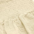 thumbnail image 5 of Gunia Toddler Boy Girl Outfit Knit Sleeper Bodysuit Lightweight Summer Romper Clothes Set Beige 6-12 Months, 5 of 6