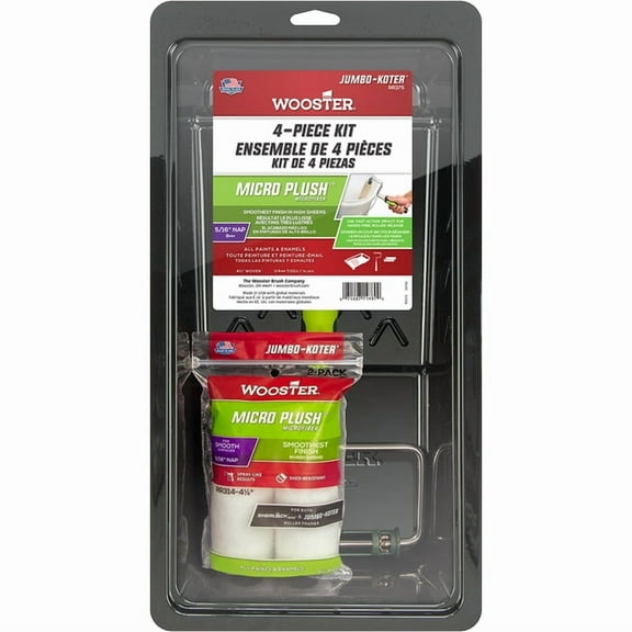 3-Pack of 4-1/2” x 5/16” Nap Wooster RR375 Wooster Mini-Roller Painting Kit