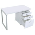 thumbnail image 4 of Brennan 47-inch 3-drawer Office Computer Desk White, 4 of 11