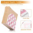 thumbnail image 5 of Yayeee Napkin Holder for Table Set of 2 Kitchen Paper Tissue Organization, Pink Checkered Heart, 5 of 8