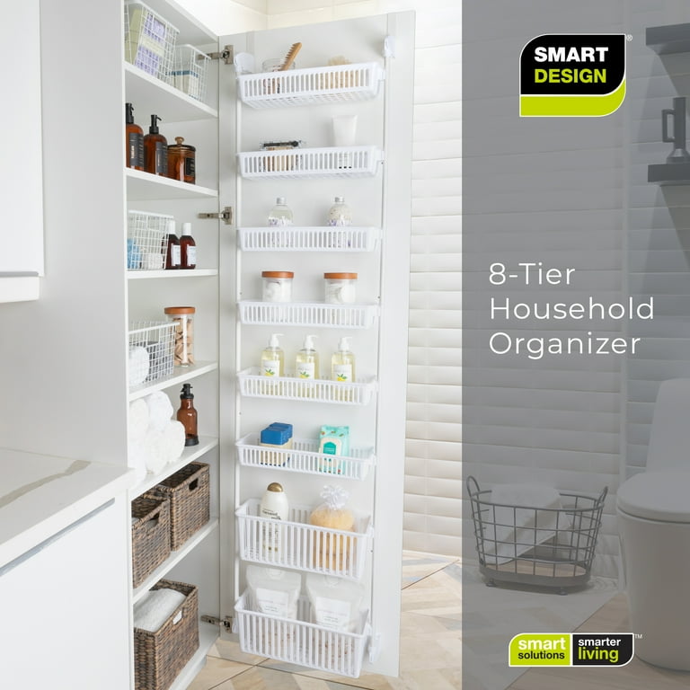 Kepuar Grid Storage Basket, Over The Cabinet Door Organizer, Hanging