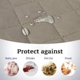 thumbnail image 3 of Water Repellent Quilted Recliner Chair Cover Recliner Cover Recliner Slipcver for Pets/Kids/Dogs, Non Slip with Durable Elastic Strap (Oversized 30", Reversible Khaki/Beige), 3 of 7