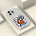 thumbnail image 4 of Agregue un toque divertido a su iPhone con una funda para teléfono plateada mate con diseño de dibujos animados, 4 of 4