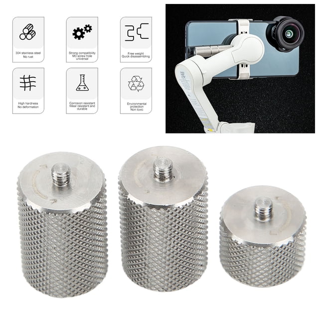 Stabilizer Weight Block, Balance Counter Weight High Hardness M3 Screw Anti Deformation Stainless Steel for OM 4 SE
