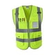 thumbnail image 2 of Seguridad Seguridad Suave Y Transpirable Cremallera Frontal Resistente , Verde XL XL Shiny Green DYNWAVEMX Chaleco de seguridad para ropa de trabajo, 2 of 8