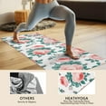 thumbnail image 4 of Pioneer Flower Floral Print Pattern Hot Yoga Mat Towel Non Slip for Hot Yoga - Quick-Drying Yoga Mat Cover with 4 Corner Pockets with Travel Bag - Hot Yoga Towel Non Slip 70"x26", 4 of 6