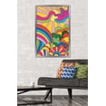 thumbnail image 2 of Hey Happy - Psychedelic Landscape Wall Poster, 22.375" x 34" Framed, 2 of 5
