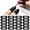 Black, variant on 40Pcs No Mess Nail Polish Stickers - U-Shaped Peel Off Barrier Tape, Spill Proof Cuticle Protector for Fingers, Disposable Nail Art Tool to Keep Skin Clean, Red