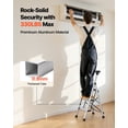 thumbnail image 4 of Escalera de 3 peldaños VEVOR, taburete plegable con pedal ancho antideslizante y empuñadura cómoda, escalera de aluminio portátil con capacidad de 150 kg, multiusos para cocina, color plateado, 4 of 9