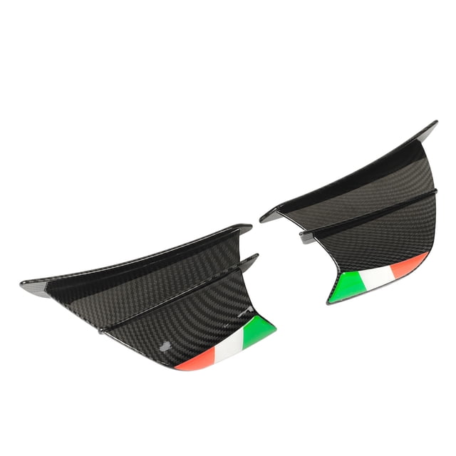 Qiilu Motorcycle Wing Side Spoiler , 2PCs Motorcycle Wing Side Spoiler Fairings Winglets For 400 250 Z900 Z1000