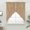 Light Khaki, variant on Indigo Blue Solid Color Swag Valances for Windows, Kitchen Curtains 36 Inch Length 2 Panels Set, Minimalist Vintage Linen Texture Short Curtains for Small Windows Cafe Curtains Drapes 28"x36"