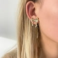 thumbnail image 3 of Fnyoxu Women Gold Earrings with Bow Shaped Earrings and Multifunctional Earrings, 3 of 5