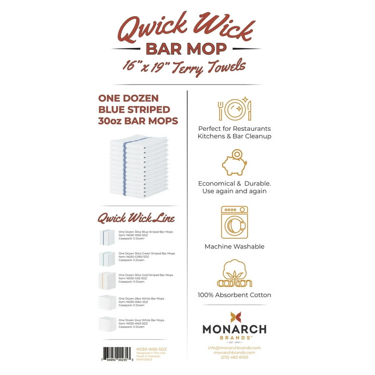 Qwick Wick Utility Terry Towels – Hospitality & Foodservice