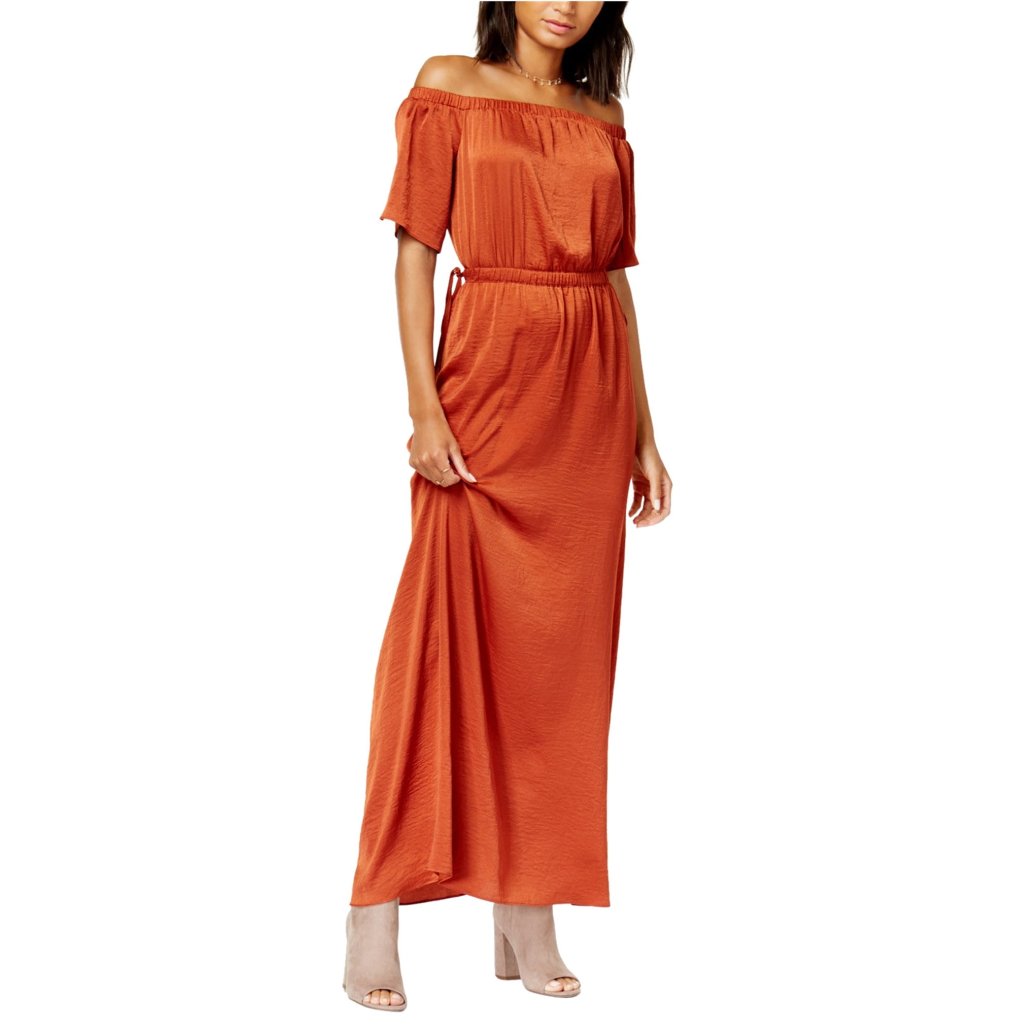 walmart orange dress