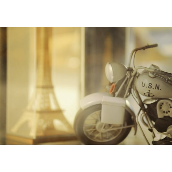 1945 Grey Motorcycle Iron Old Vintage Model Handicraft by Xoticbrands - Veronese Size (Small)