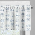 thumbnail image 3 of Ambesonne Bicycle Valance Pack of 2, Dutch Ornament Drawings, 54"X12", White Night Blue, 3 of 5