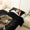 thumbnail image 4 of Erosebridal Drip Camo Baseball Twin Comforter Sets, Sport Bedding Set for Men and Boys, Black Reversible 2 Pieces, 1 Comforter and 1 Pillowcase, 4 of 6