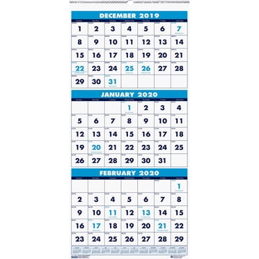 House of Doolittle, HOD3646, 3-month Vertical 17" Wall Calendar, 1 Each ...