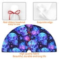 thumbnail image 3 of KLL 48" Christmas Tree Skirt Skull flower star sky Xmas Tree Skirts Mat for New Year Xmas Holiday Party Indoor Outdoor Home Decoration, 3 of 5