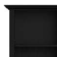 thumbnail image 3 of Simpli Home Amherst 24 inch Wide Solid Wood Transitional 5 Shelf Bookcase in Black, 3 of 12